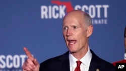 El senador republicano por Florida, Rick Scott. (AP/Chris O'Meara)